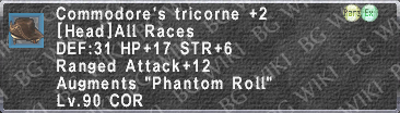 Comm. Tricorne +2 description.png