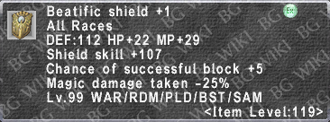 Beatific Shield +1 description.png